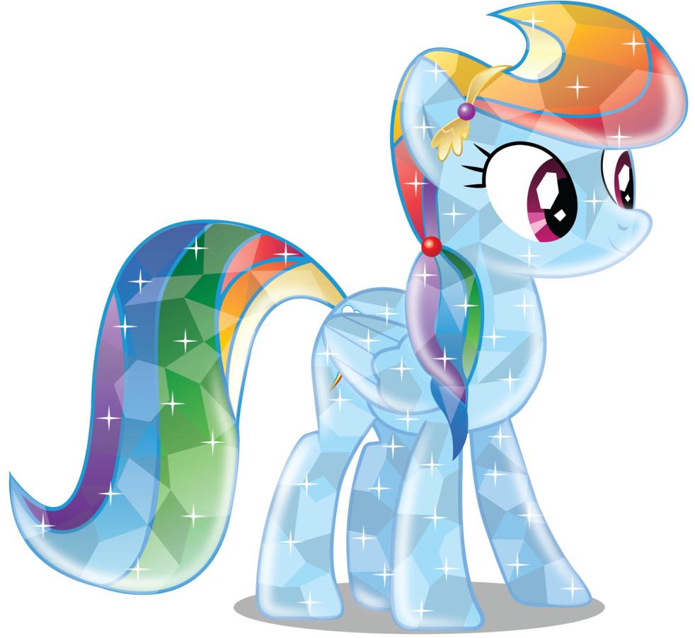 Rainbow Dash Crystal By Infinitewarlock On Deviantart - My Little Pony Rainbow Dash Crystal (1024x921)