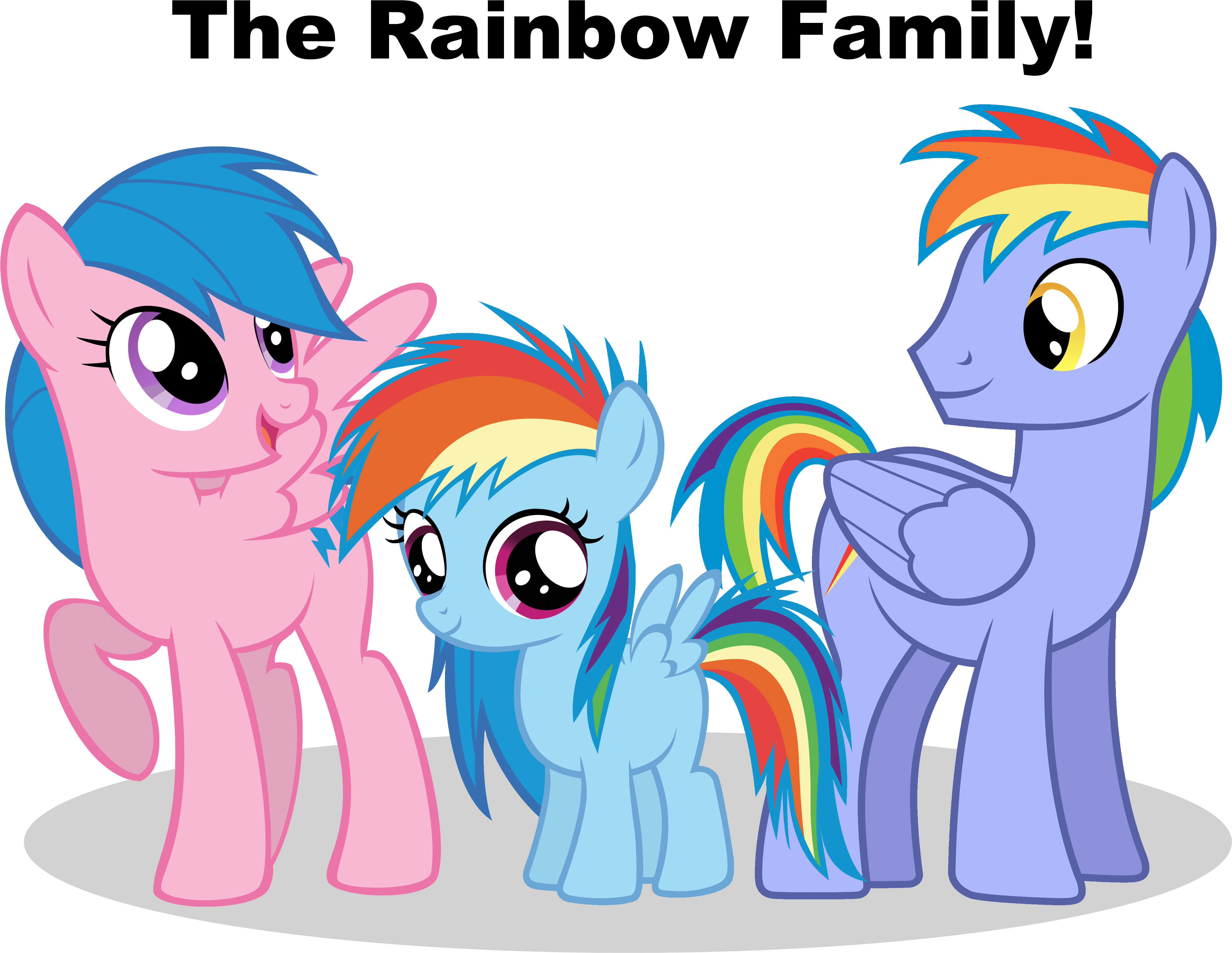My Little Pony Rainbow Dash Family Tree - My Little Pony Rainbow Dash's Parents (4810x3585)