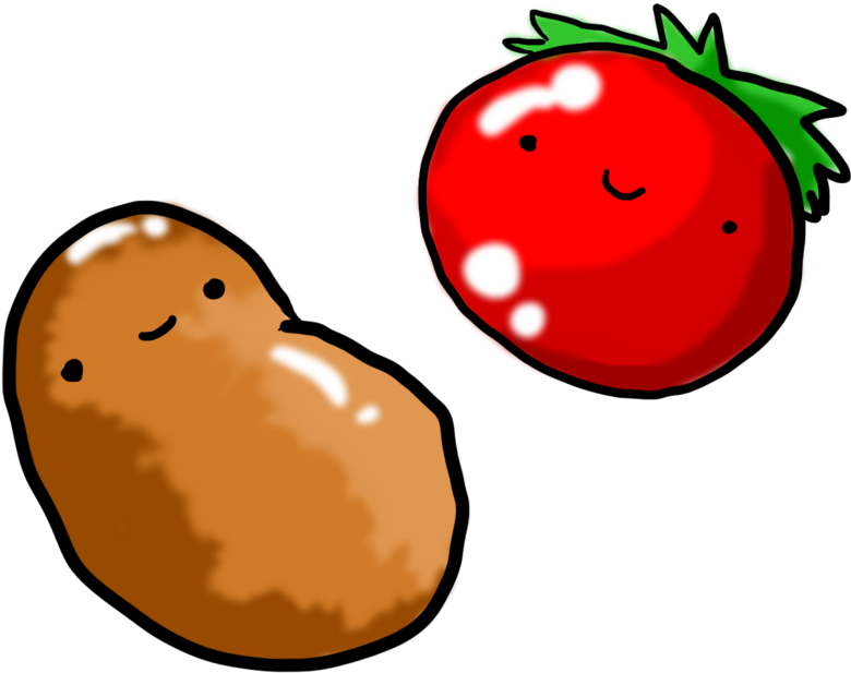 Potato Google Images Tomato Vegetable Clip Art - 蕃茄 薯 仔 卡通 (1000x800)