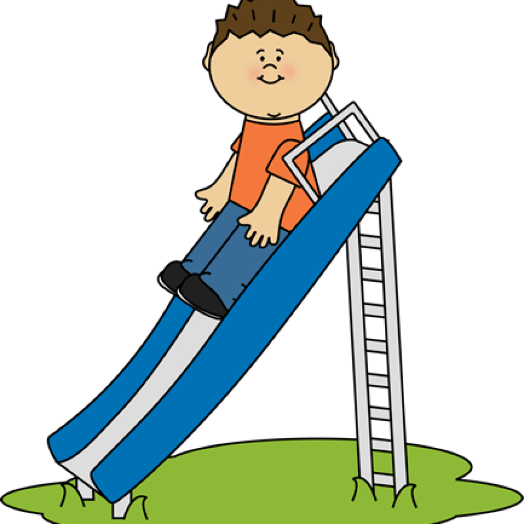 Slide Clipart Kid Playing On A Slide Clip Art Kid Playing - School Kid Playing Clip Art (1024x1024)