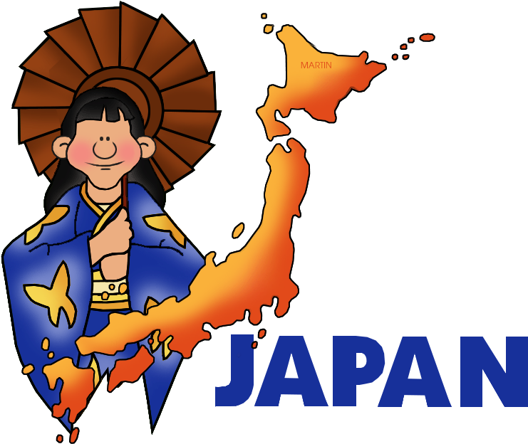 Japan Clip Art By Phillip Martin - Clipart Map Of Japan (810x648)