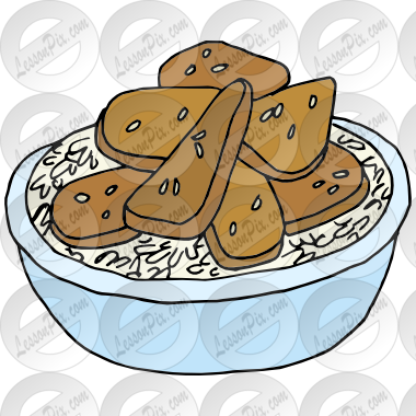 Teriyaki Chicken Picture For Classroom / Therapy Use - Teriyaki Chicken Clipart (380x380)