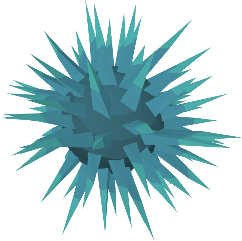 Large Crystal Urchin Detail - Crystal Sea Urchin (848x845)