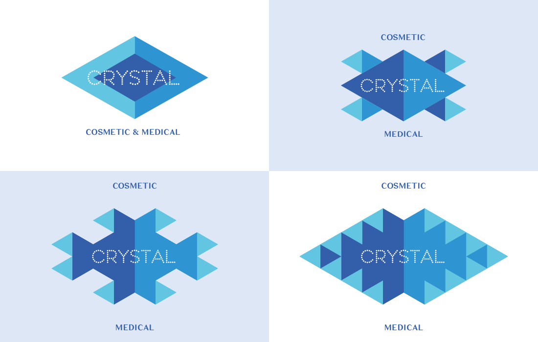 Initial Rejected Logos For Crystal - Graphic Design (1100x700)