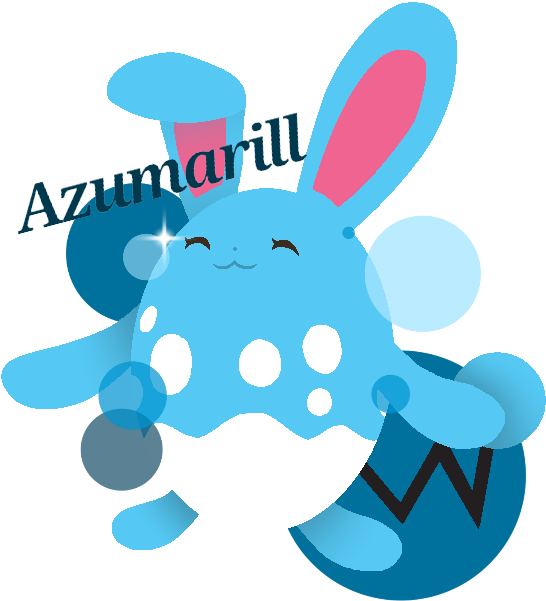 Azumarill By Crystal The Sylveon - Azumarill By Crystal The Sylveon (578x628)