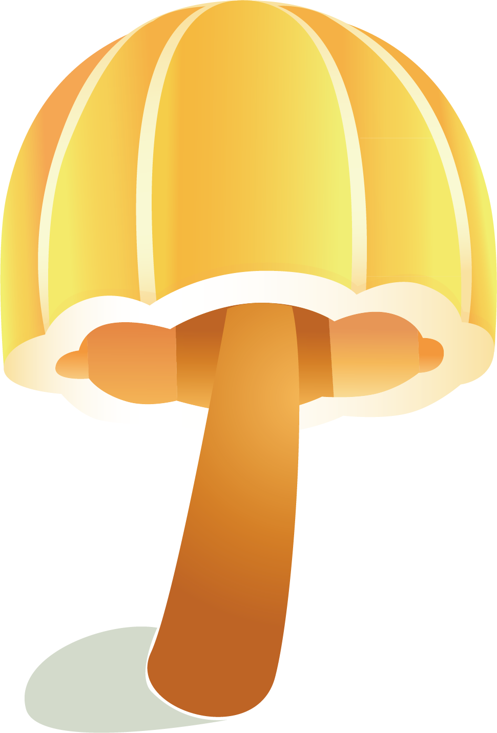 Umbrella Clipart Mushroom - Mushroom (970x1431)