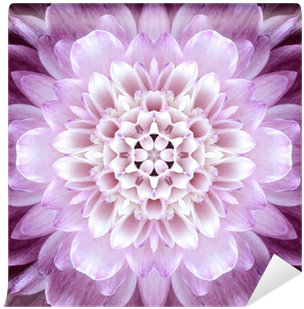 Pink Concentric Flower Center - Zzycushion-3d Digital Print Cushion Art Printing Pillow (400x400)