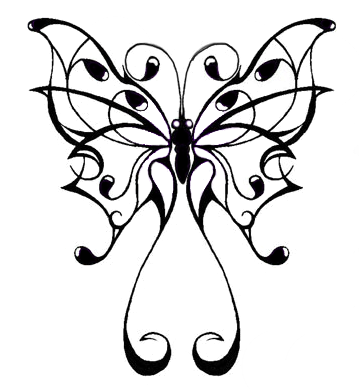 Triquetra Tattoo - Clipart Best - Butterfly Tattoos (650x388)