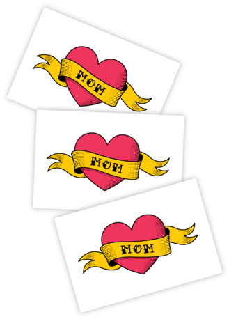 Love Mom - Mom Heart Tattoos (400x533)