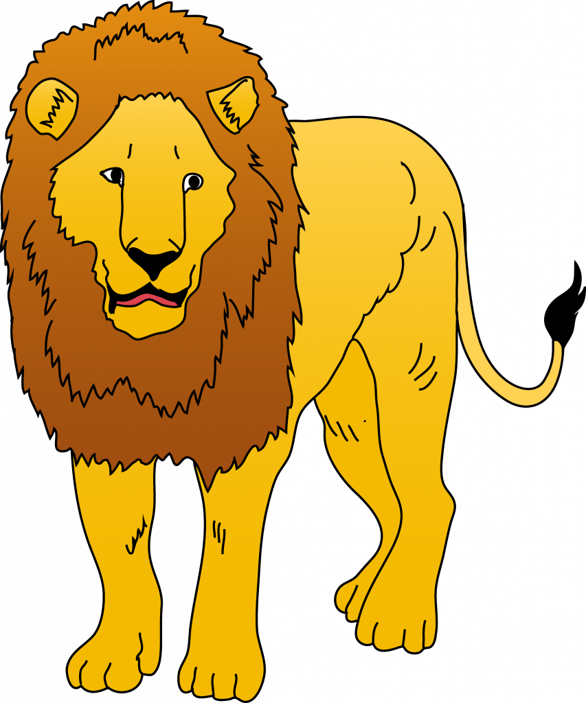 Download Cosy Free Clipart Of Lions - Download Cosy Free Clipart Of Lions (853x1024)