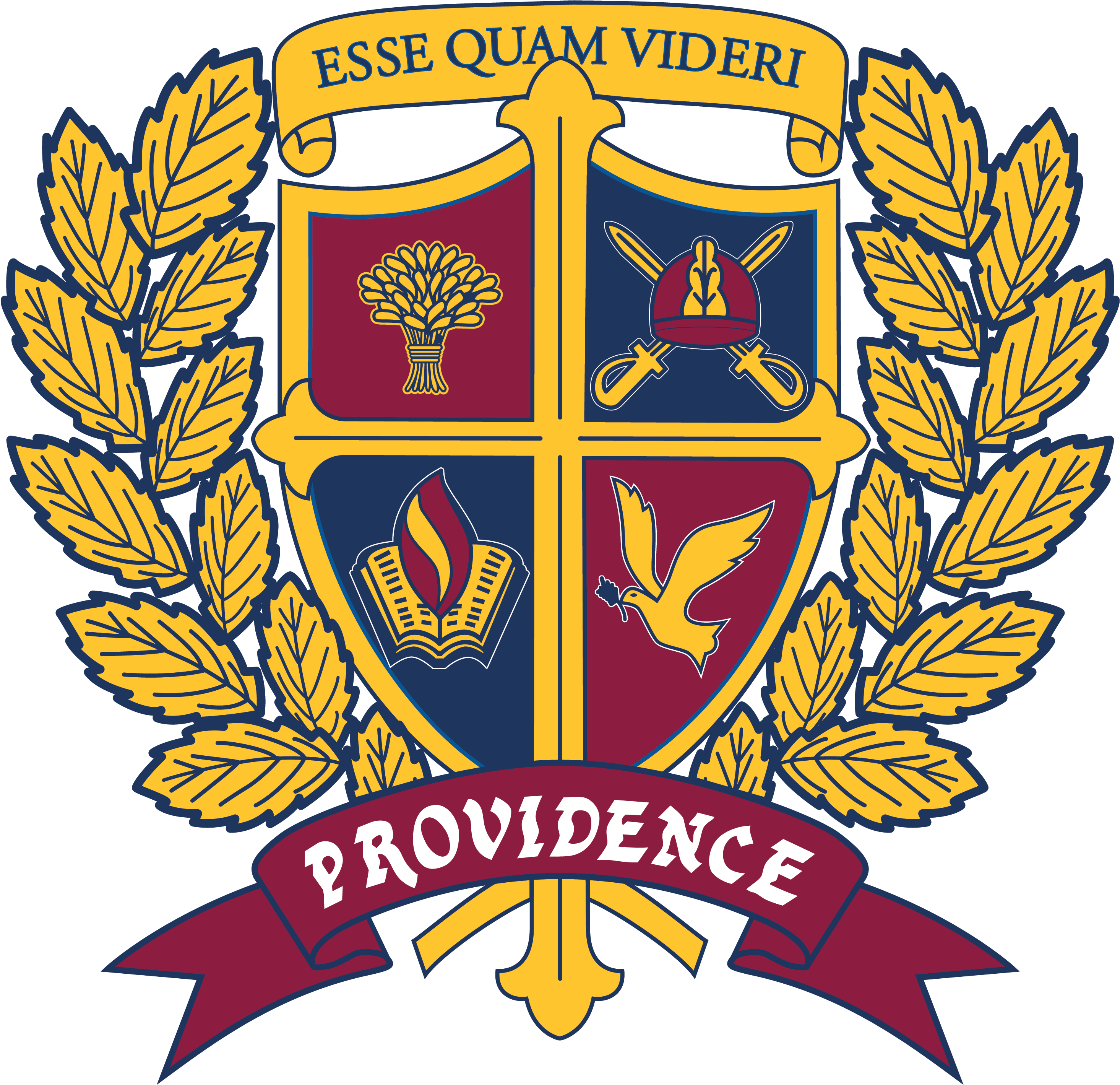 The Crest Consists Of A Shield Representing The Shield - Providence Christian School Dallas (3000x2933)