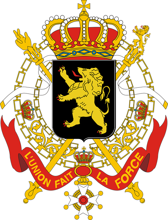 Collection Of Crest Ribbon Cliparts - Belgium Coat Of Arms (552x720)