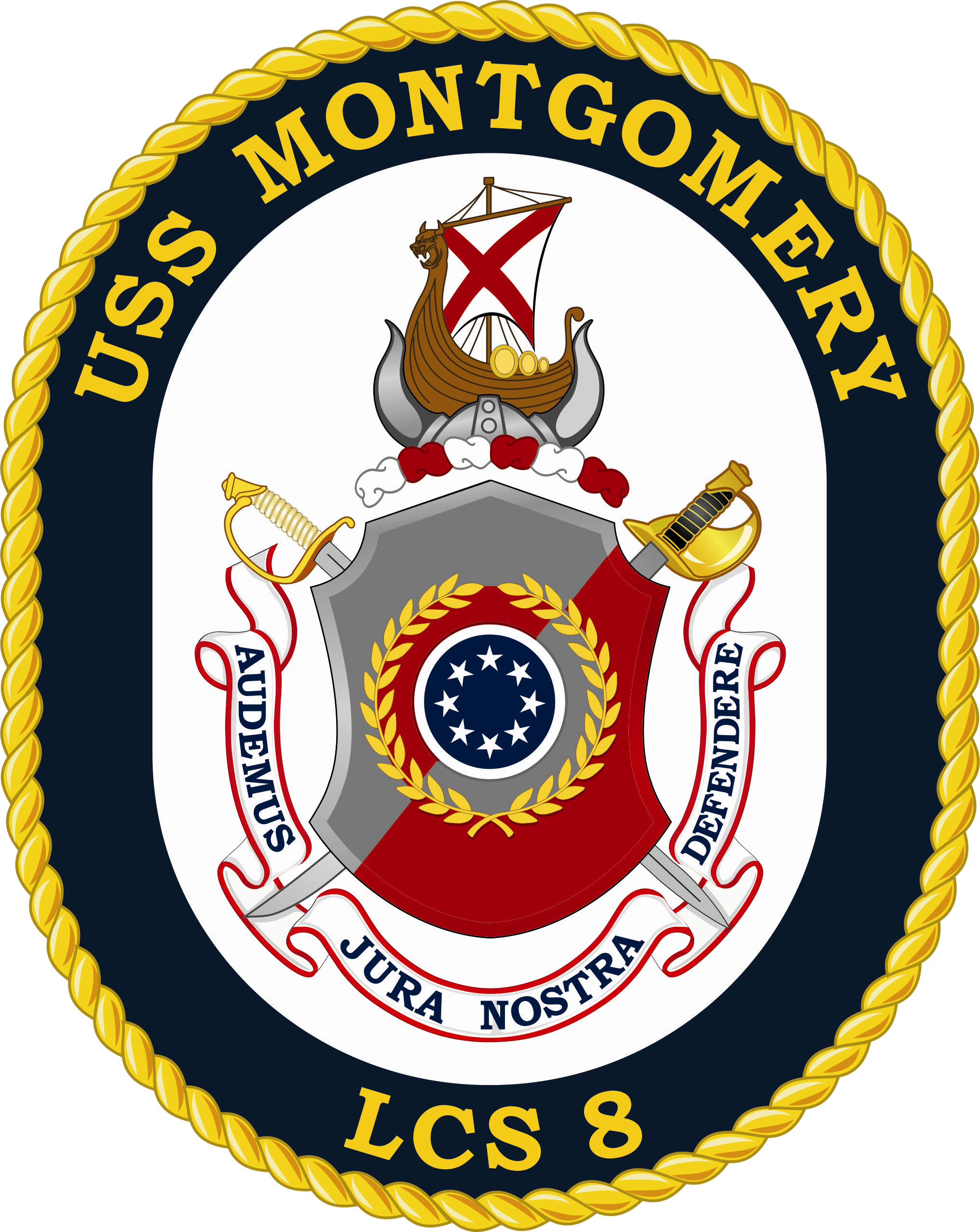Coat Of Arms Of Montgomery County, Maryland - Uss Montgomery Lcs 8 (2032x2556)