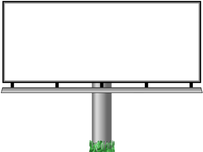 Billboard Cut Out Png Png Images - Billboard Clipart Transparent (400x309)