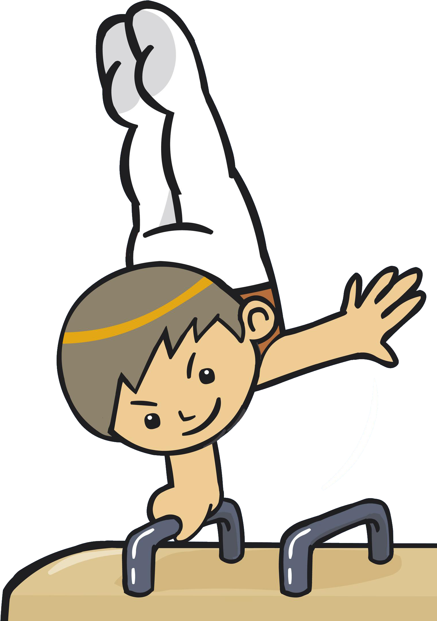 Cartoon Gymnastics Clip Art - Gymnastic Cartoon (1590x2196)