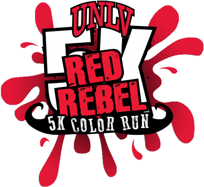 Unlv Red Rebel 5k Color Run - Nevada Las Vegas Rebels Unlv Rr 4" Round Vinyl Decal (499x501)