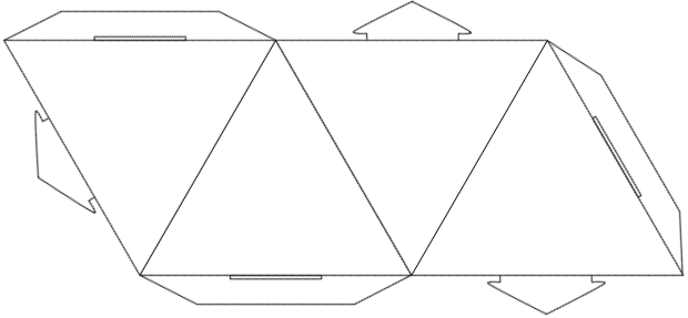 Cut It Out Round The Outline - Triangle (620x287)