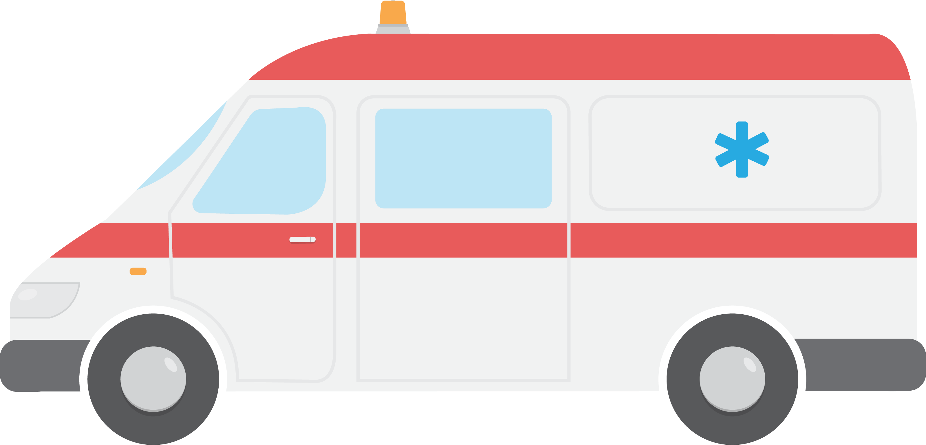 Car Motor Vehicle Ambulance Euclidean Vector - Vector Graphics (3198x1539)