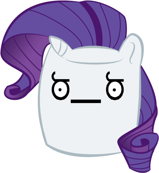 And What The **** Is Wrong With Rarity's Eye - My Little Pony Marshmallow (595x842)