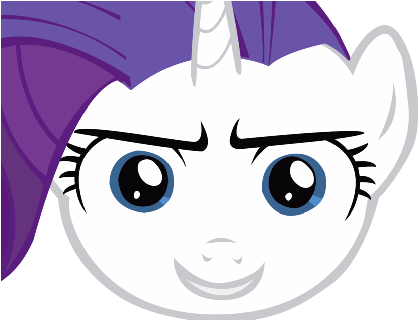 Rarity-face From One Bad Apple By Eternaluprising4 - Cartoon (900x636)
