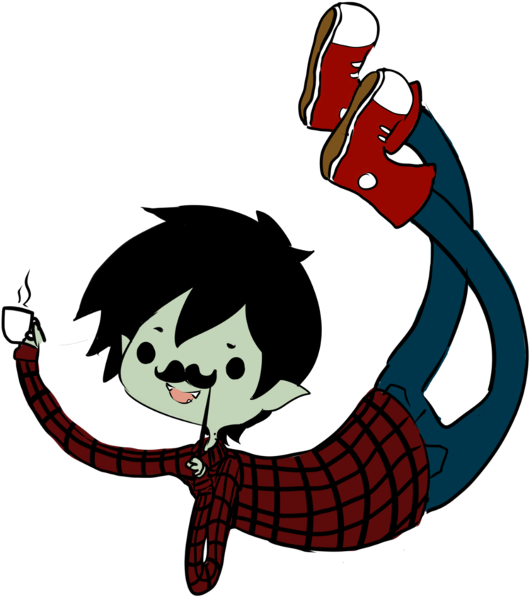 Mustache Marshal Lee By Coffeene-d4vg7l5 - Marshall Lee Png (800x1000)