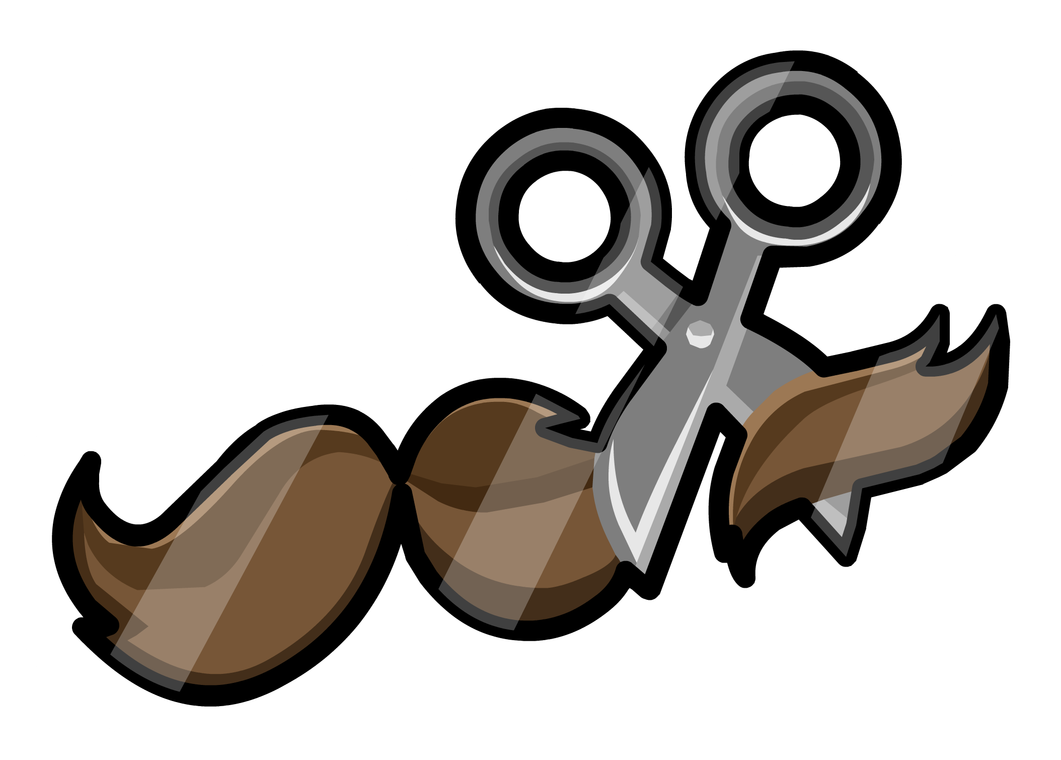 Mustache Pin Icon - Pin (2108x1509)