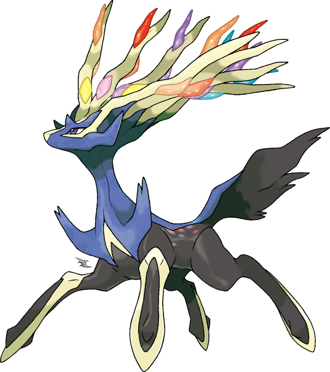 Xerneas And Yveltal Groudon Pokémon Clip Art - Xerneas Png (681x766)