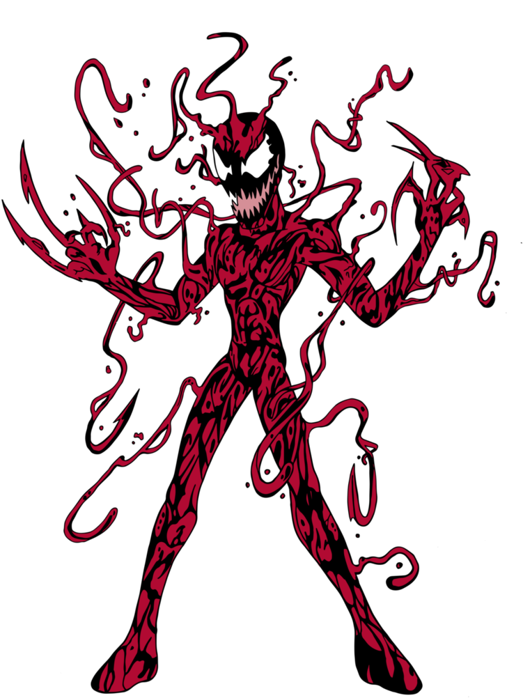 Spiders And Magic - Carnage Venom Art (767x1042)