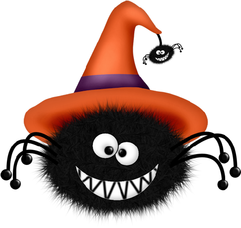 Cartoon Spider Images - Clip Art Hallowen (500x500)