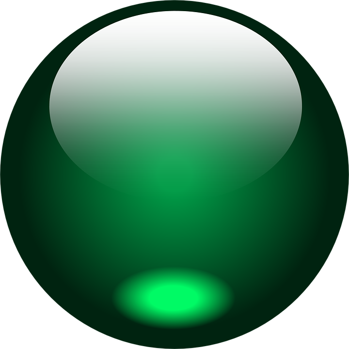 Green Glass Marble - Portrait Of A Man (720x720)