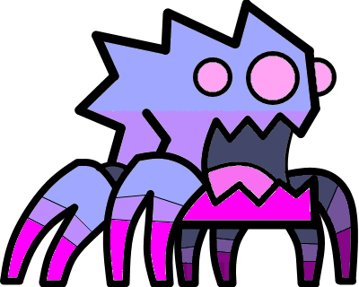 65 Poison Shards Spider In Seal's Colours By Mrblock28 - Geometry Dash 65 Poison Shards (400x320)