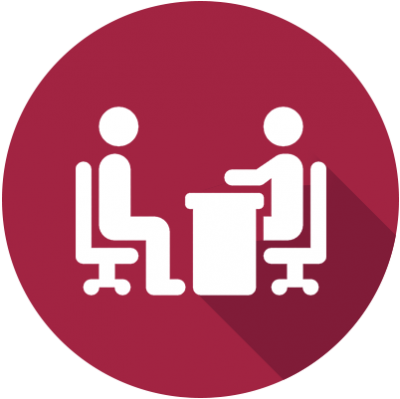 Transparent Interview Picture Png Images - Team Building Icon Red (400x399)