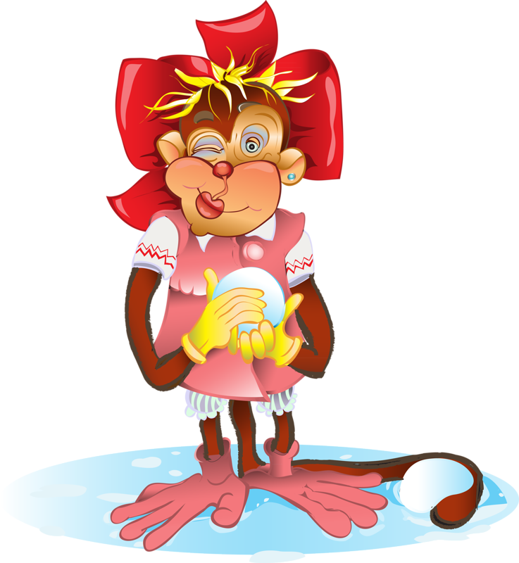 Monkey Chinese New Year Cartoon - Monkey (737x800)