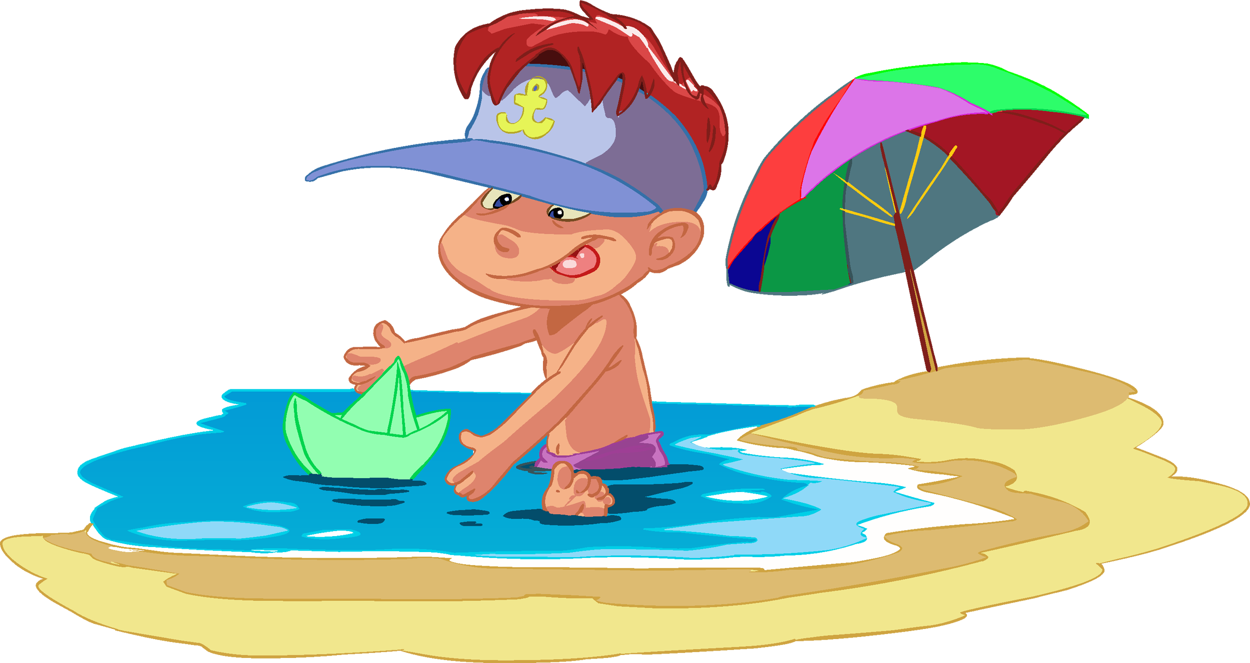 На Пляже - Beach (2500x1327)