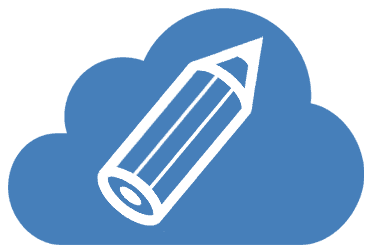 Cloud Pencil Design Picture - Emblem (419x338)