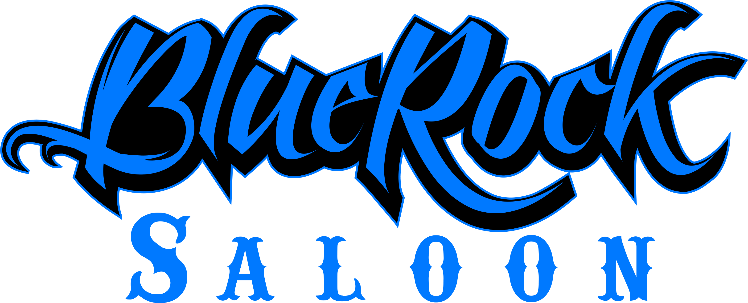 Blue Rock Saloon - Wood Sign: Some Of The Best Cowboys Aren't Boys (3300x1403)