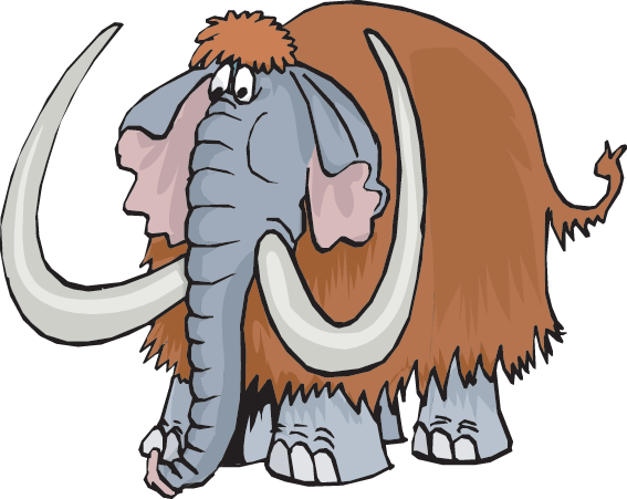 Wild And Woolly Mammoths - Мамонт Клипарт (567x451)