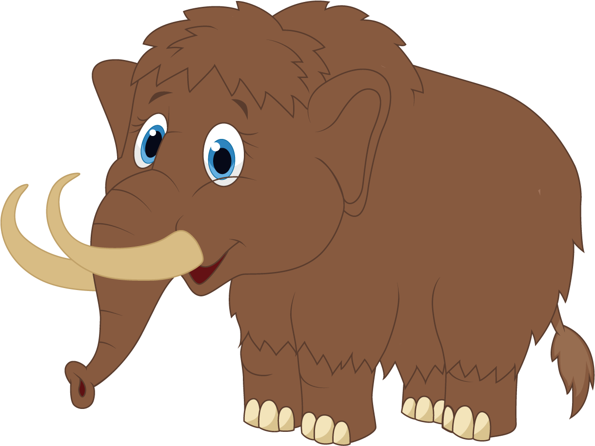 Woolly Mammoth Clipart Wooly Mammoth - Woolly Mammoth Cartoon (1276x1276)