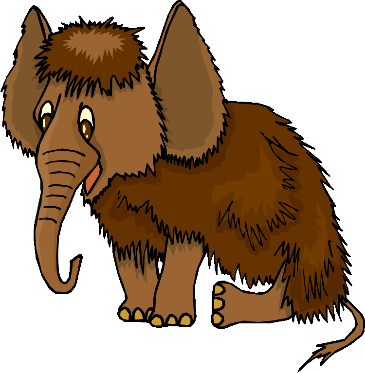 Free Elephant Clipart - Hairy Elephant Cartoon (750x767)