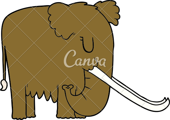 Woolly Mammoth Clipart - Woolly Mammoth (550x388)