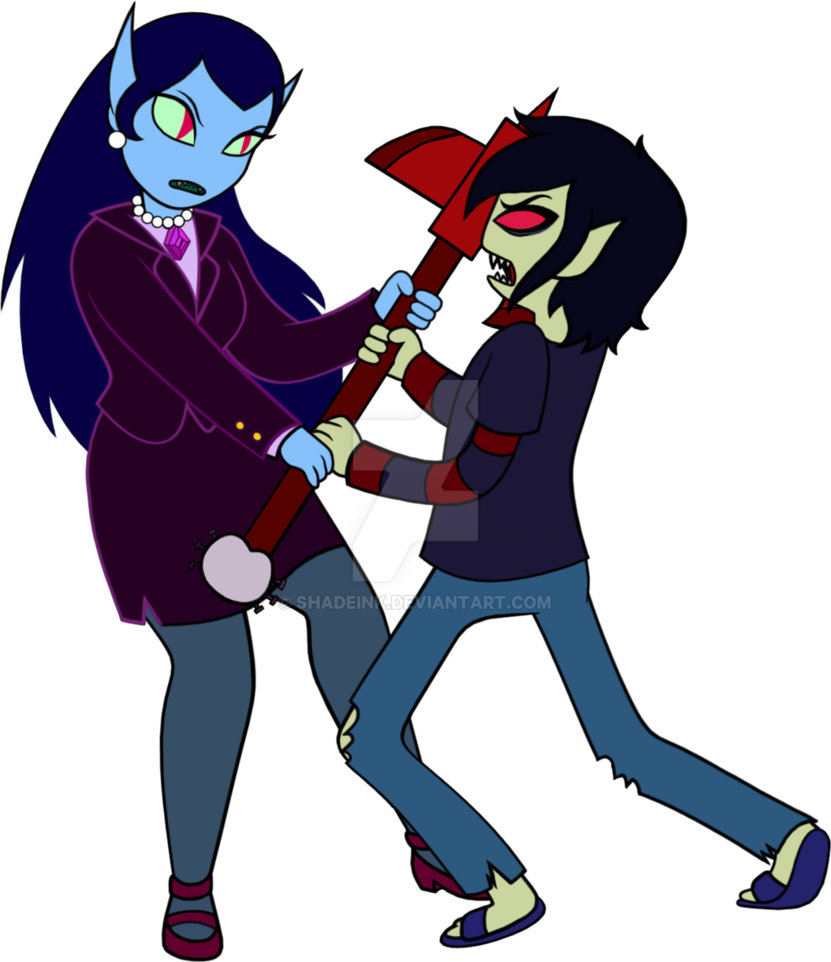 Mother And Son By Shadeink - Adventure Time Marshall Lee Mom (831x962)