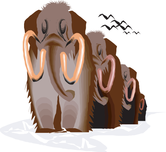Mammoths On The Move - Mammoth (559x511)