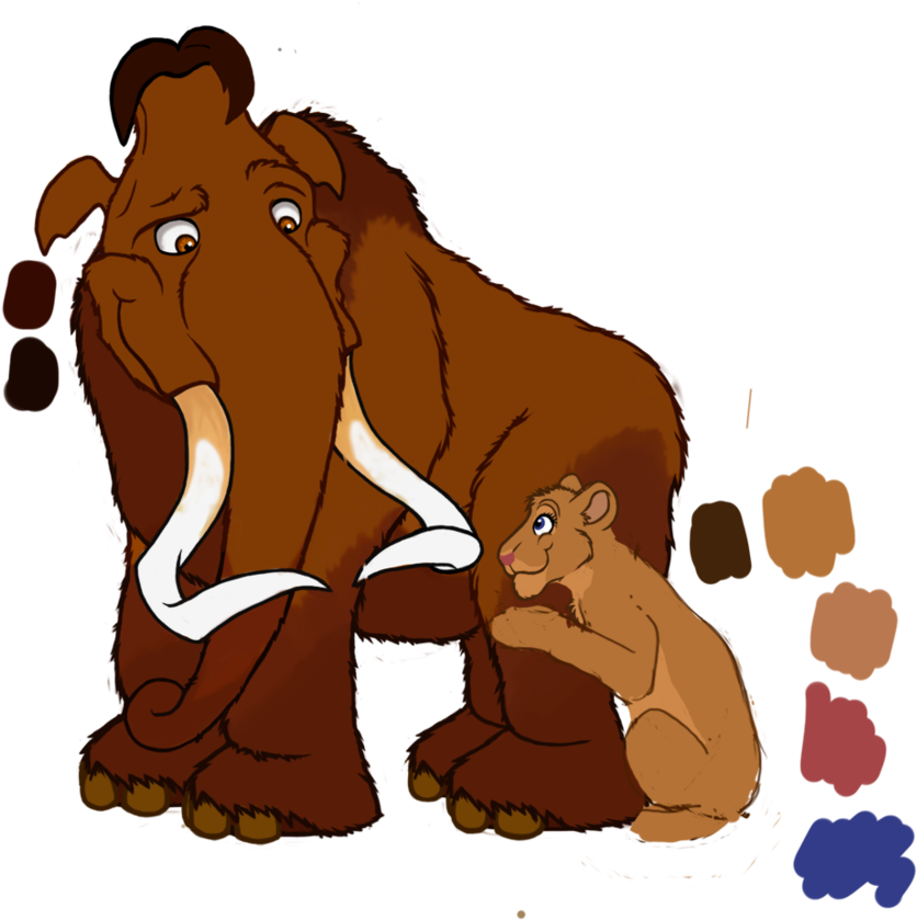Mammoth Clipart Manny - Mammoth (907x880)