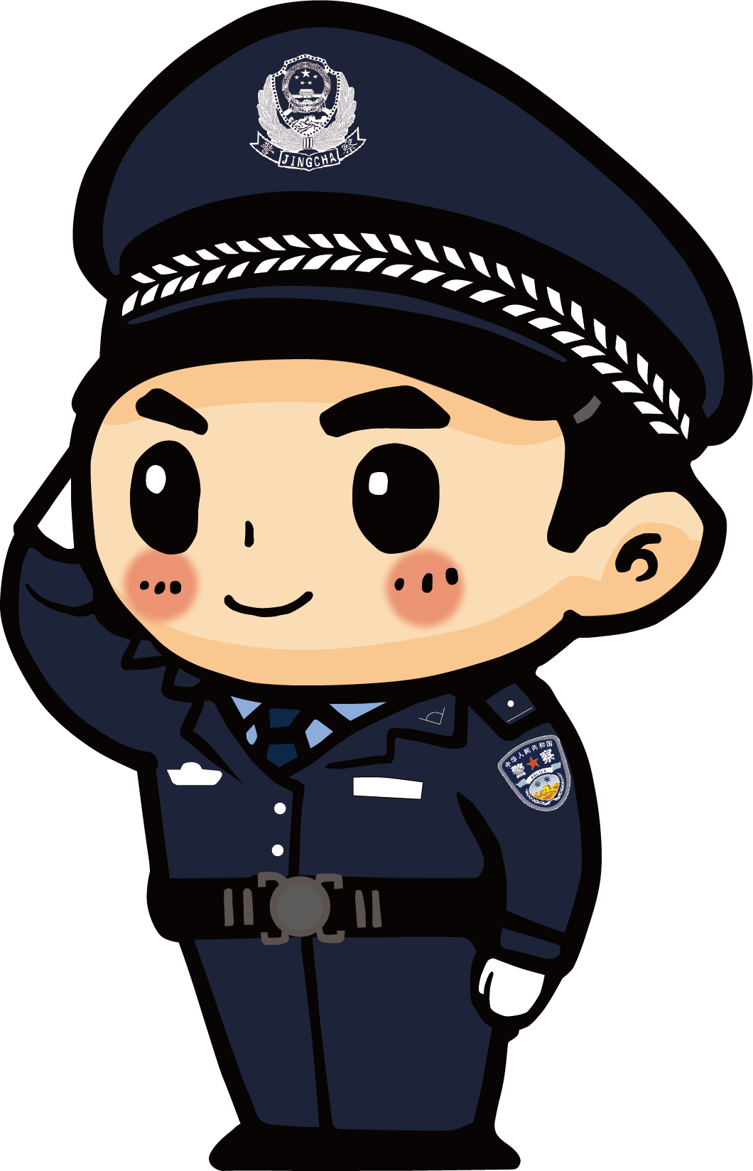 Cartoon Police Officer Download - Q 版 警察 (1060x1647)