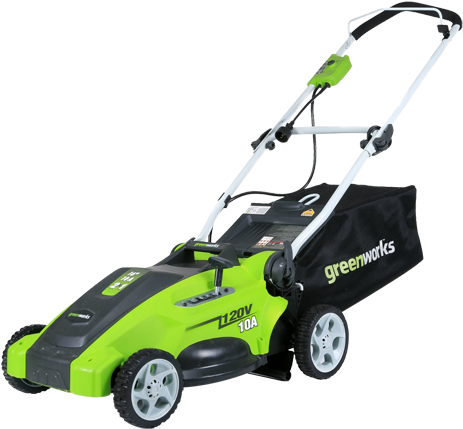 Greenworks 25142 10 Amp Corded 16-inch Lawn Mower - Greenworks 2 In 1 Mower (500x500)