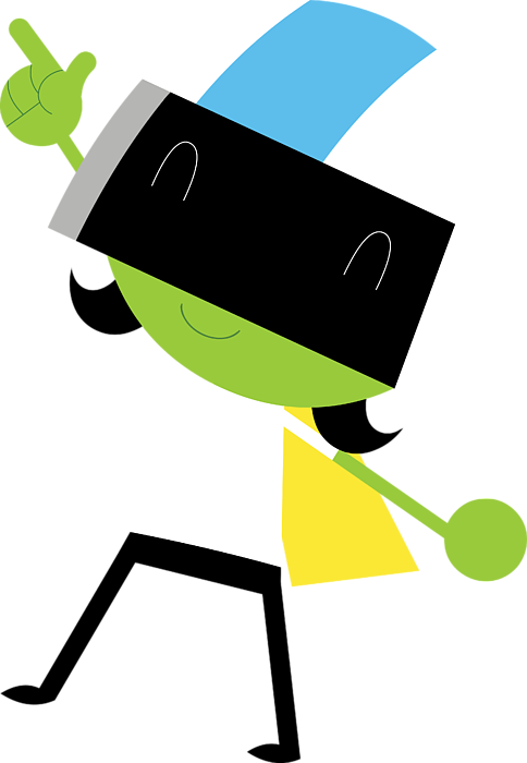 Dee Excited Pbs Kids Transparent - Pbs Kids Dee (484x700)
