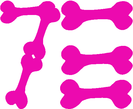 Our Lgbt Logo Made Of Dog Bones - Lgbt (495x437)