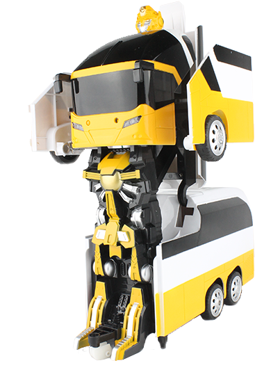 Rc Toy Transforming Robot Remote Control Bus 1/10 Scale - Autobot Bus (510x652)