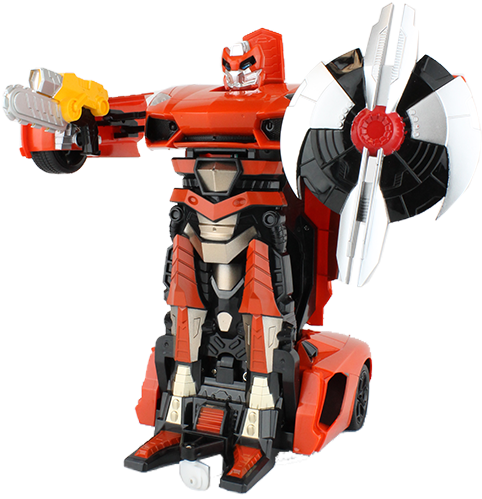 Rc Toy Transforming Robot Remote Control Super Sports - Back To The Future (510x652)