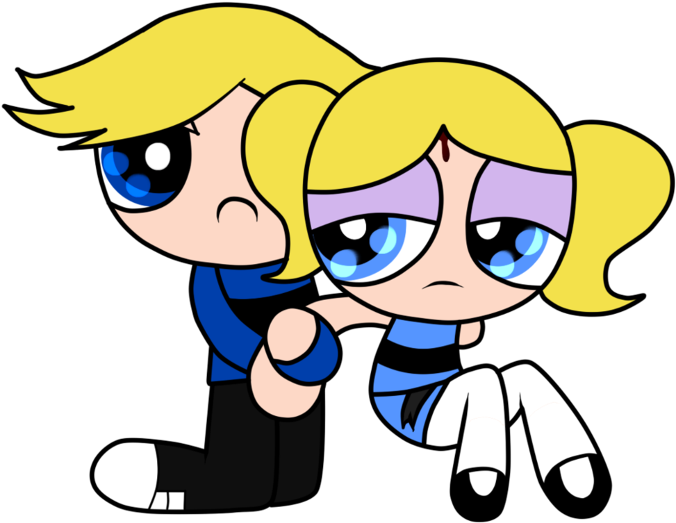 Boomer And Bubbles By Your Crazy Artist - Ppg Bubbles X Boomer (991x807)